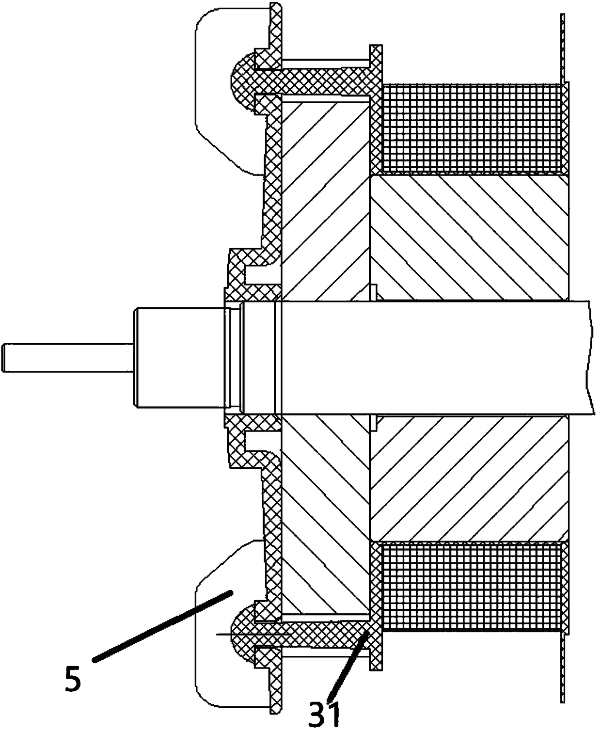 Automobile generator rotor assembling technology