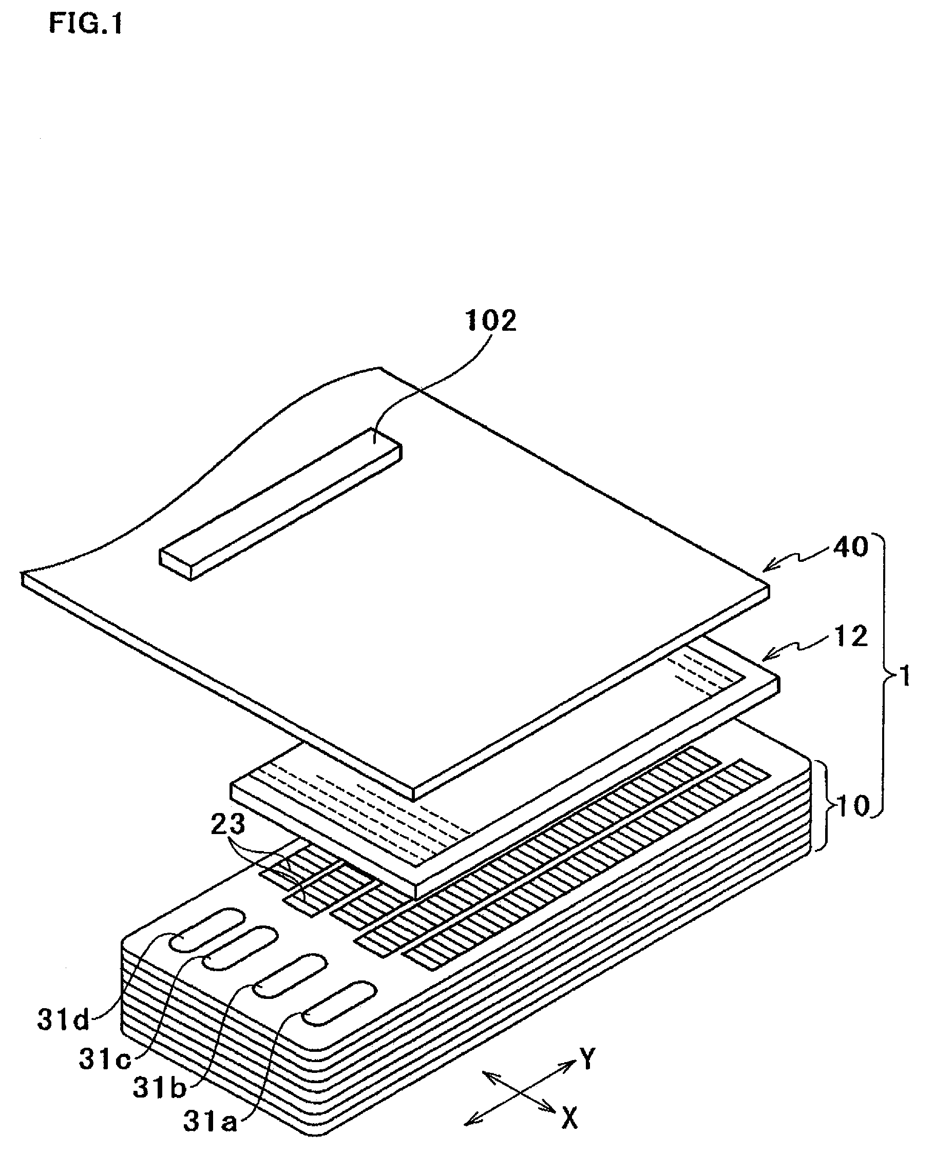 Ink-jet head and connecting structure