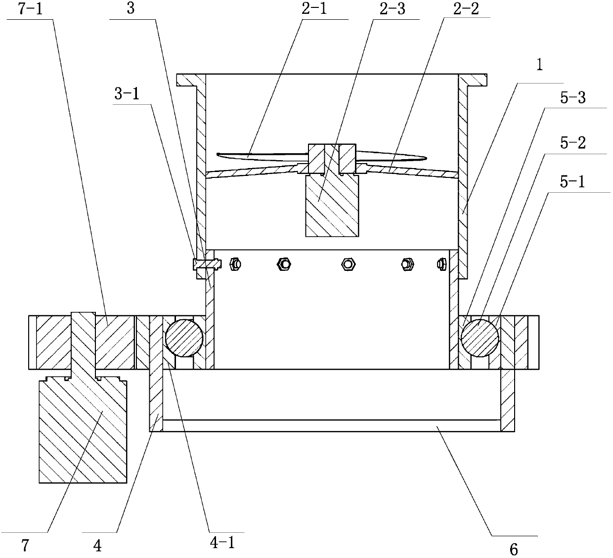 Vector aerodynamic rudder ducted fan for vertical takeoff and landing of unmanned aerial vehicle and control method thereof