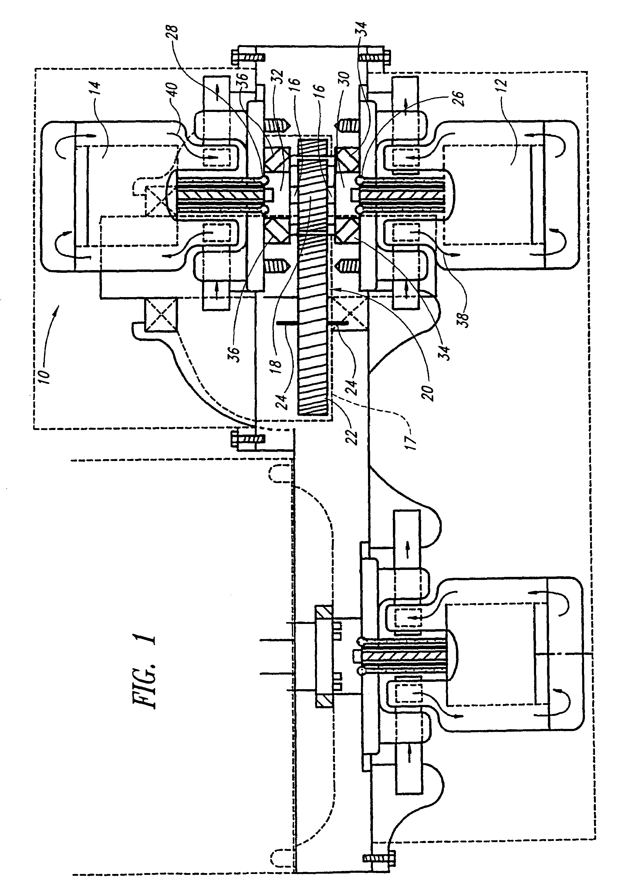 Opposing pump/motors