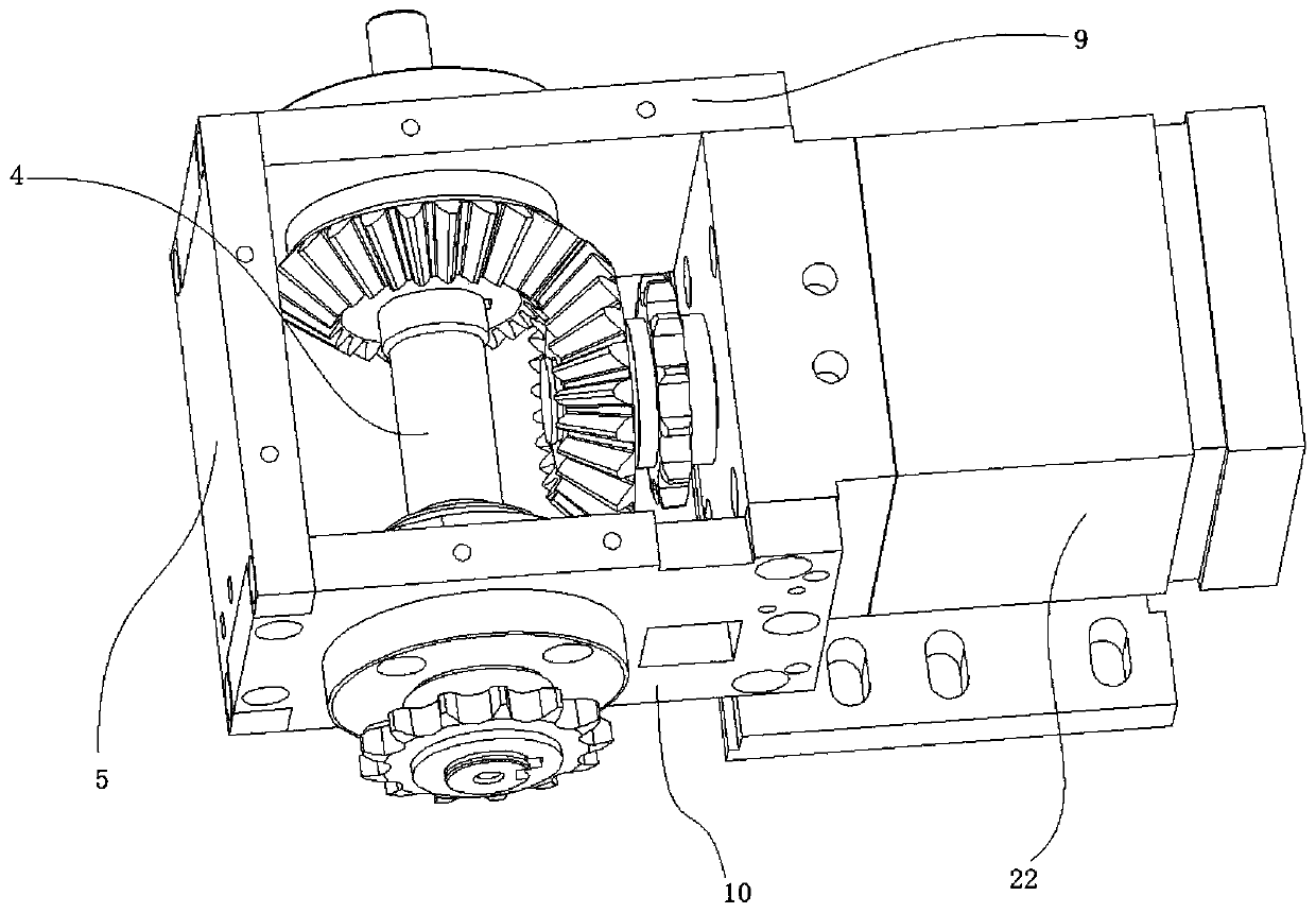 Bidirectional output gear box