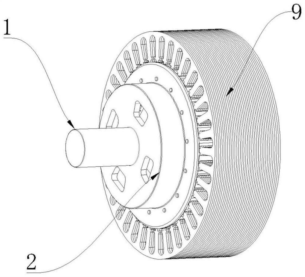 Double-magnetic-field modulation type magnetic gear composite motor