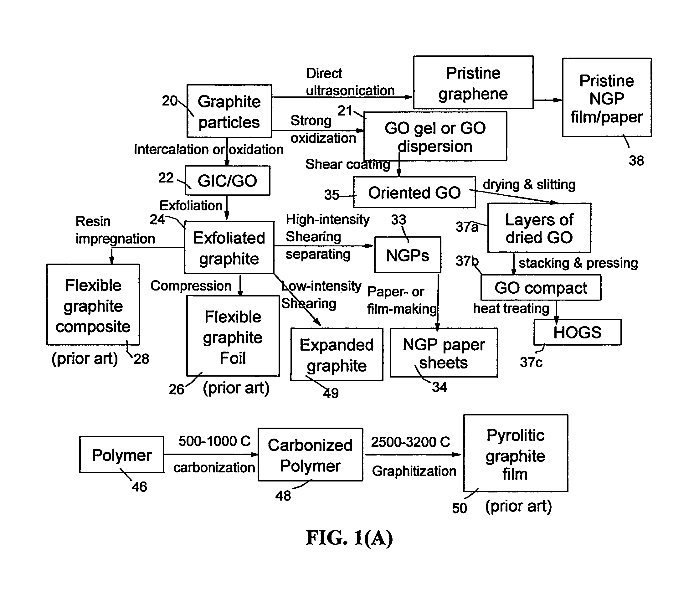 Highly oriented graphene structures and process for producing same