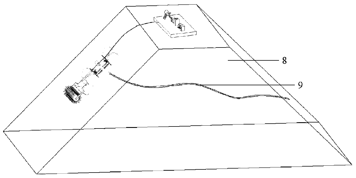 Negative pressure suction force based dam leakage blocking robot and application method thereof