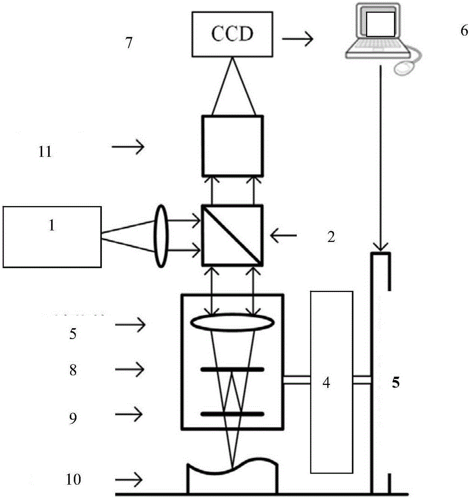 Adaptive planning method of space scanning range of white light interference profile device