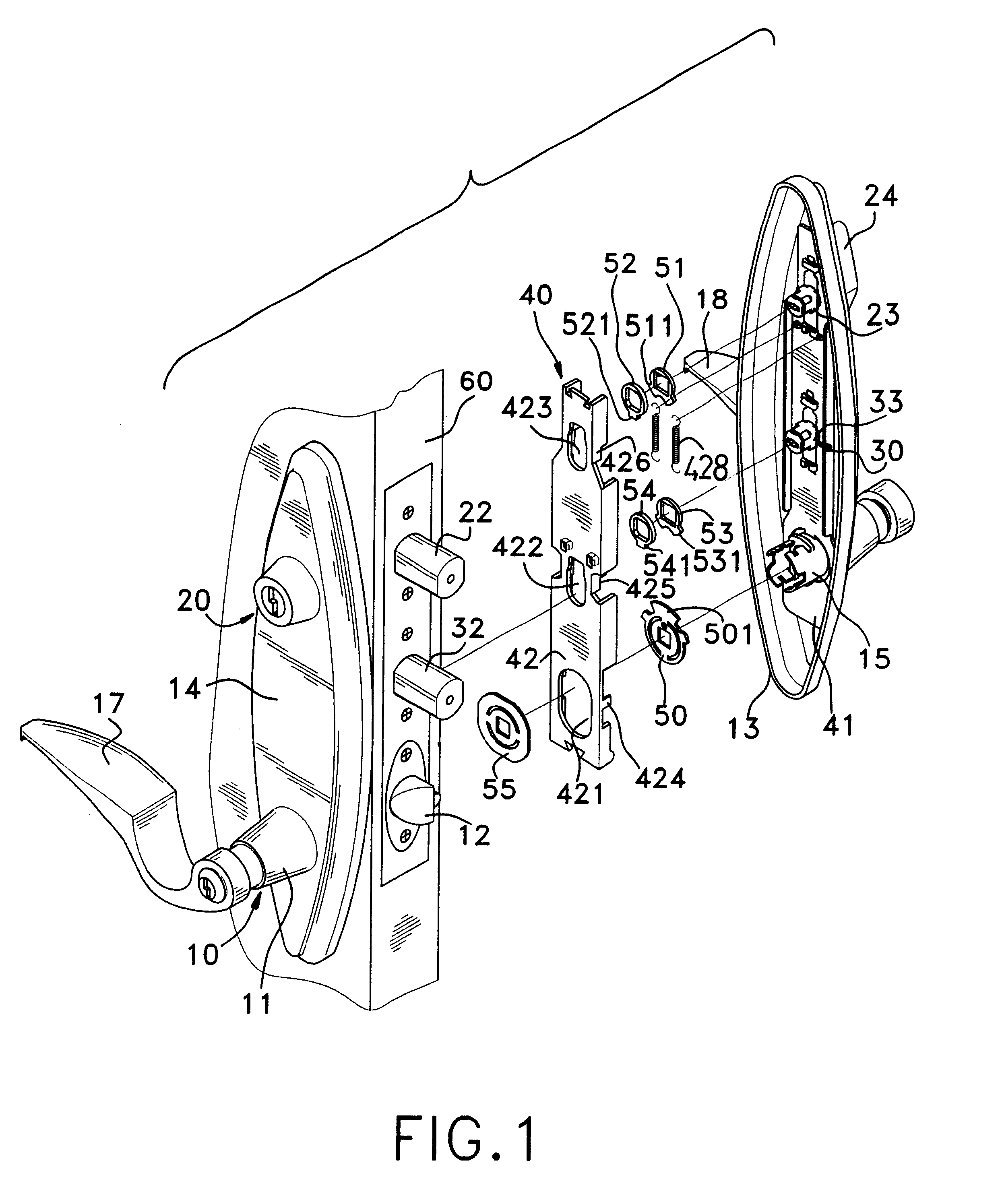 Door lock assembly with multiple latch devices