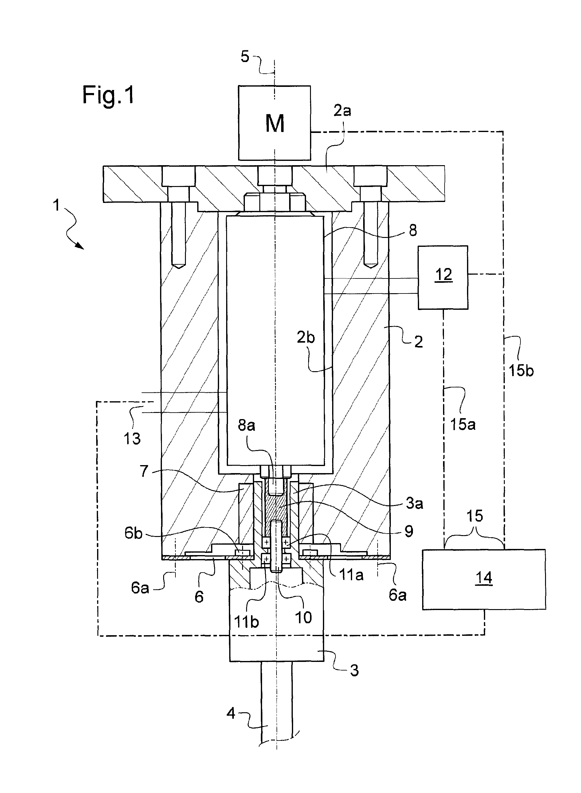 Drilling head with axial vibrations