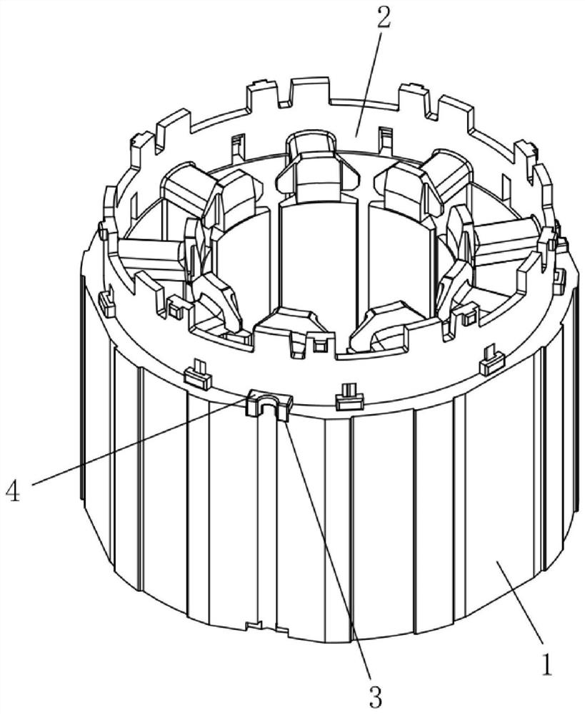 Motor stator and motor