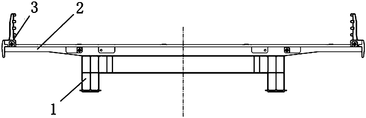 A performance adjustment device and construction method for large cantilever concrete flange of main girder