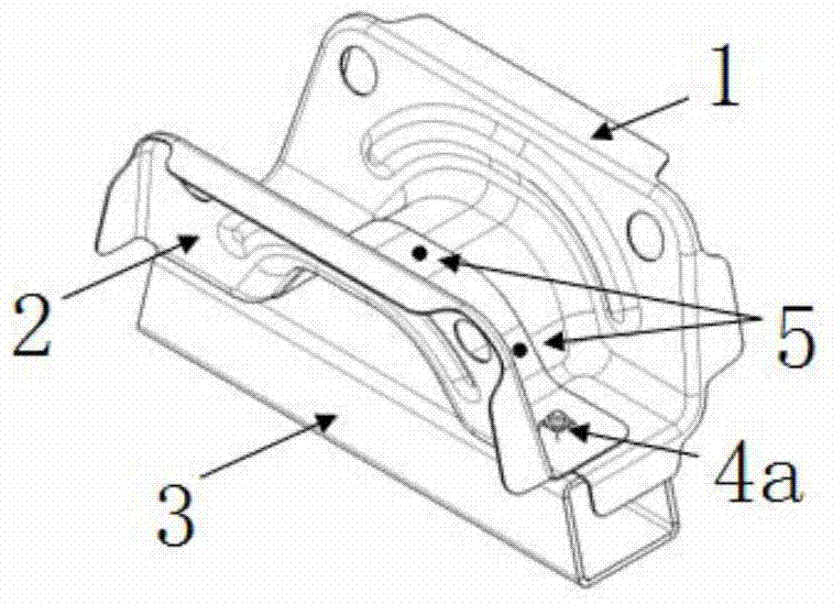 Automobile central channel reinforcement structure