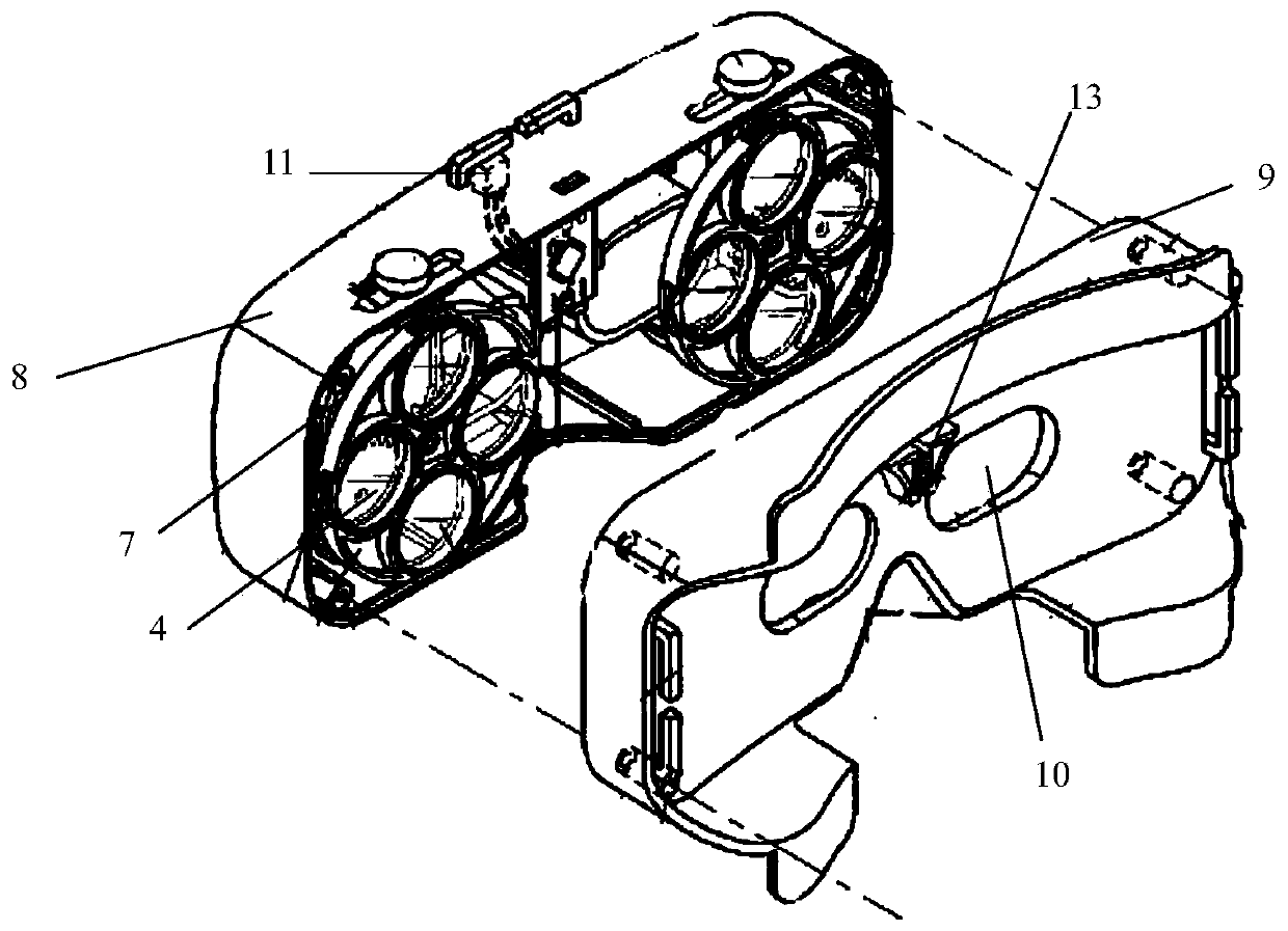 A vision trainer and a wearable device equipped with the vision trainer