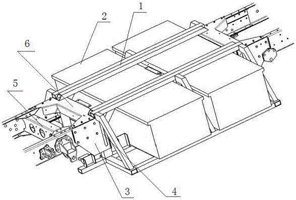 Transition beam of truss type structure