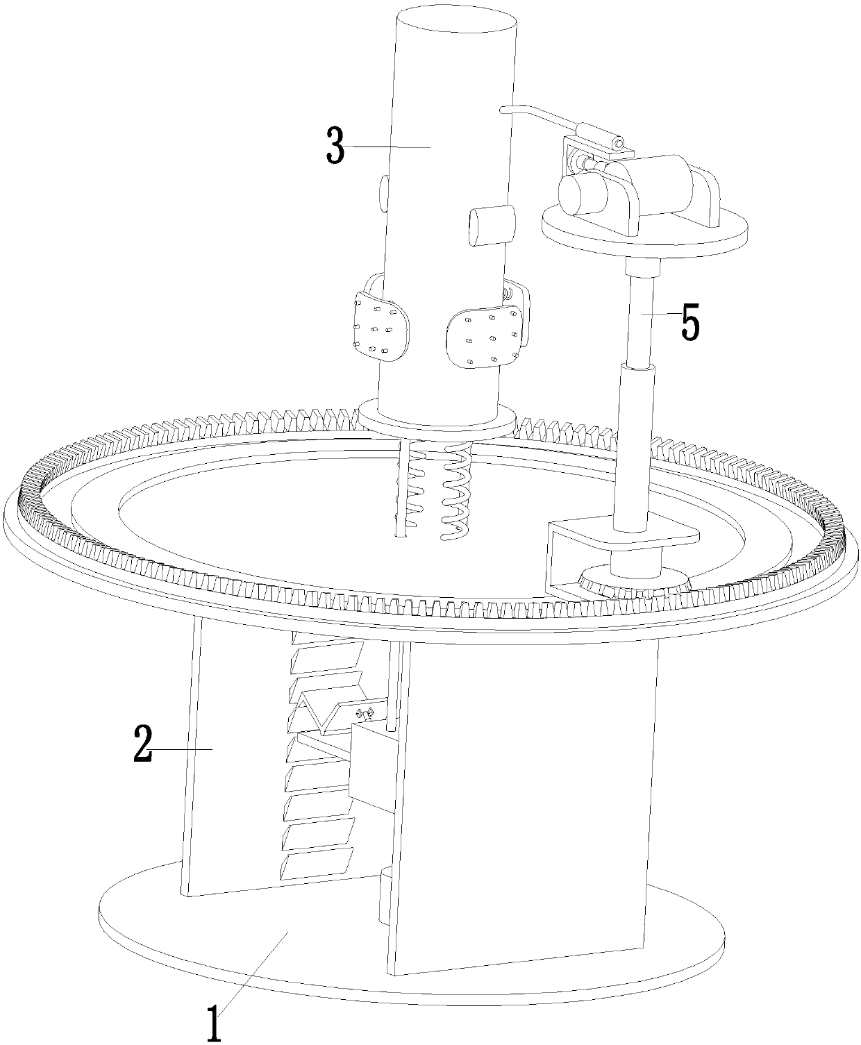 Automated spraying equipment for circular hot-rolled seamless steel pipes