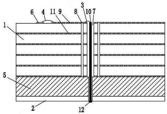 Antenna interconnection structure with good grounding