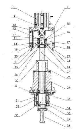 Rotary press table for machining laminated polarizers in middle and small size