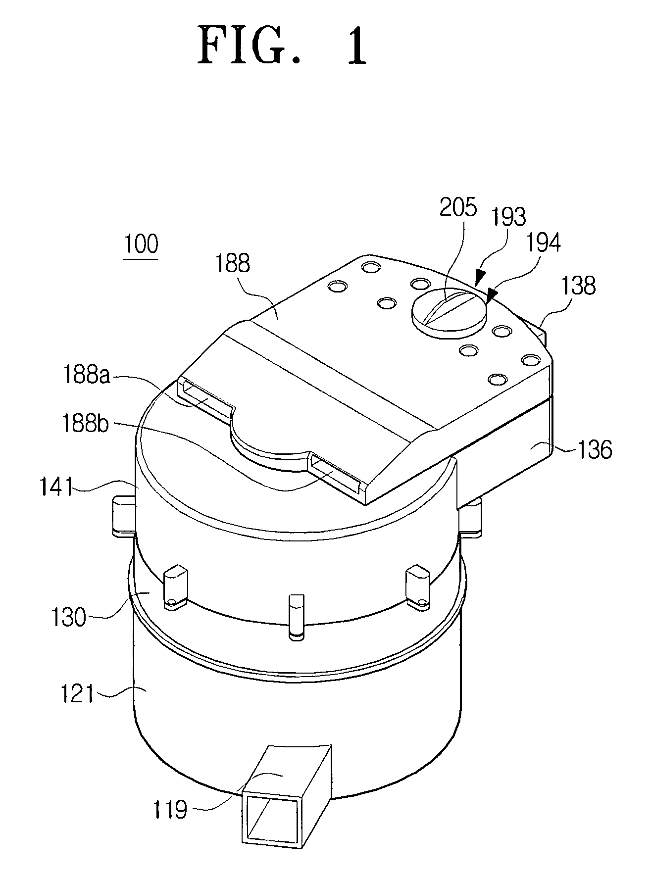 Cyclone dust-separating apparatus of vacuum cleaner