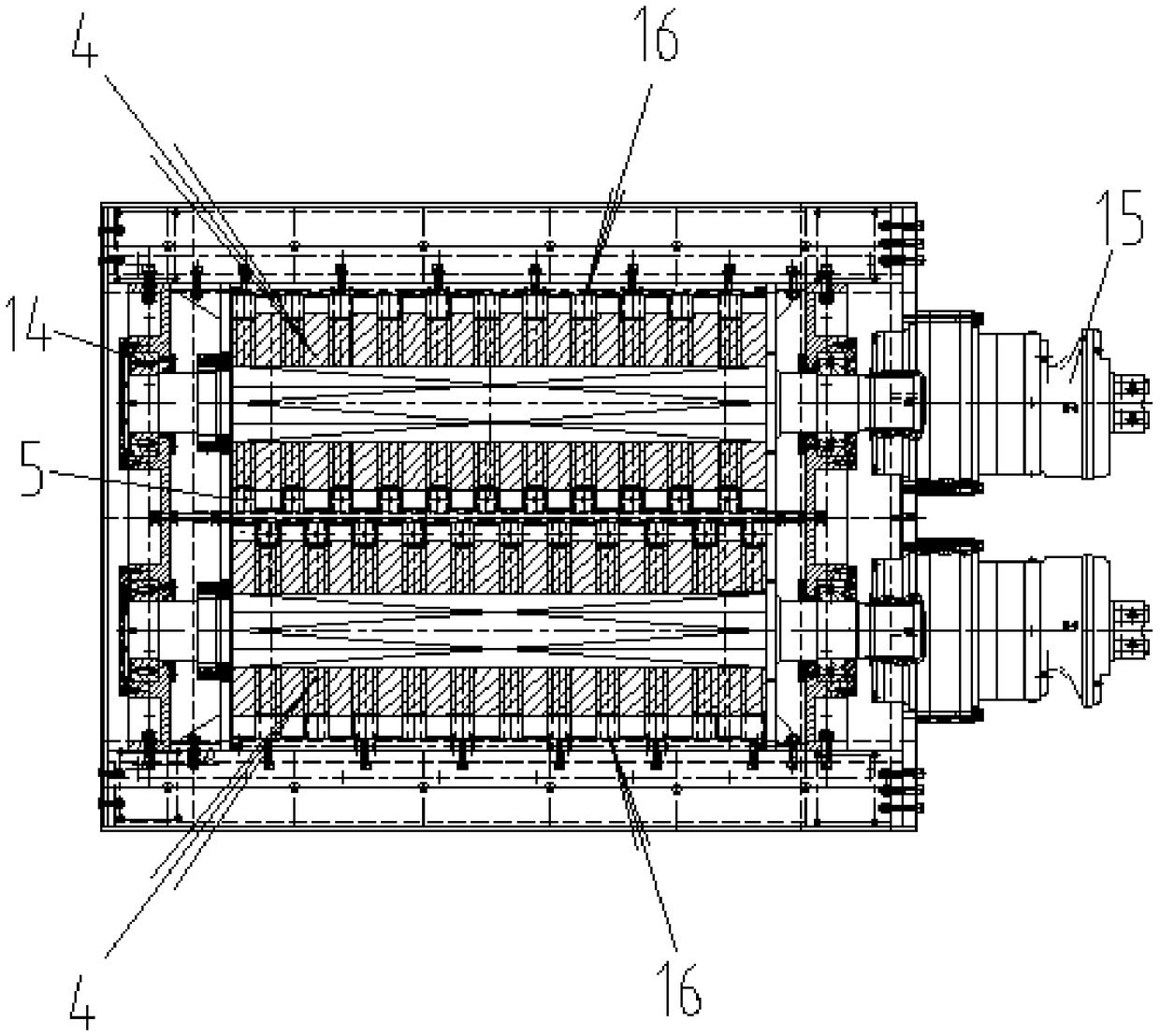 Steel bar crushing method and steel bar crushing equipment adopting same