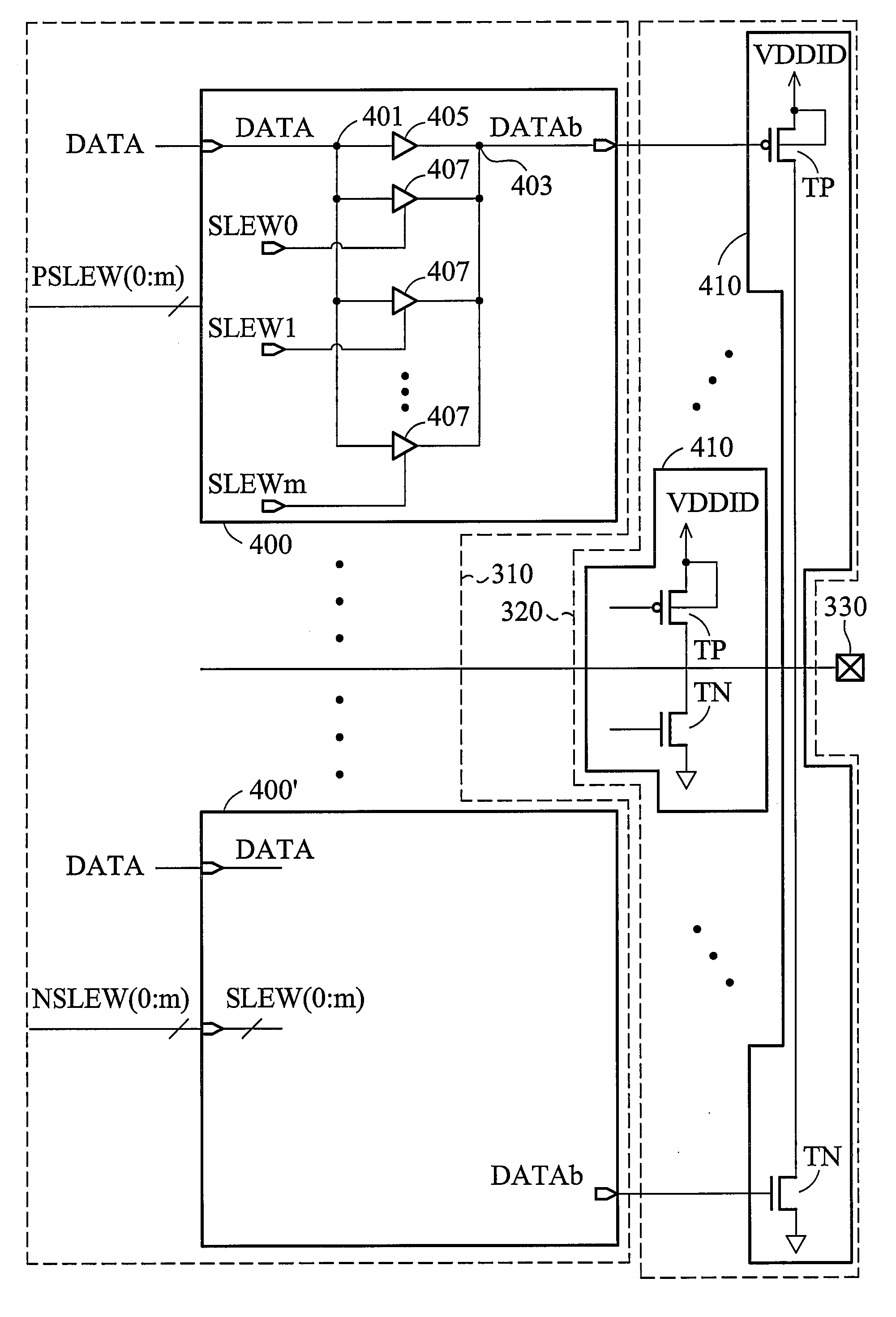 Slew rate controlled circuits