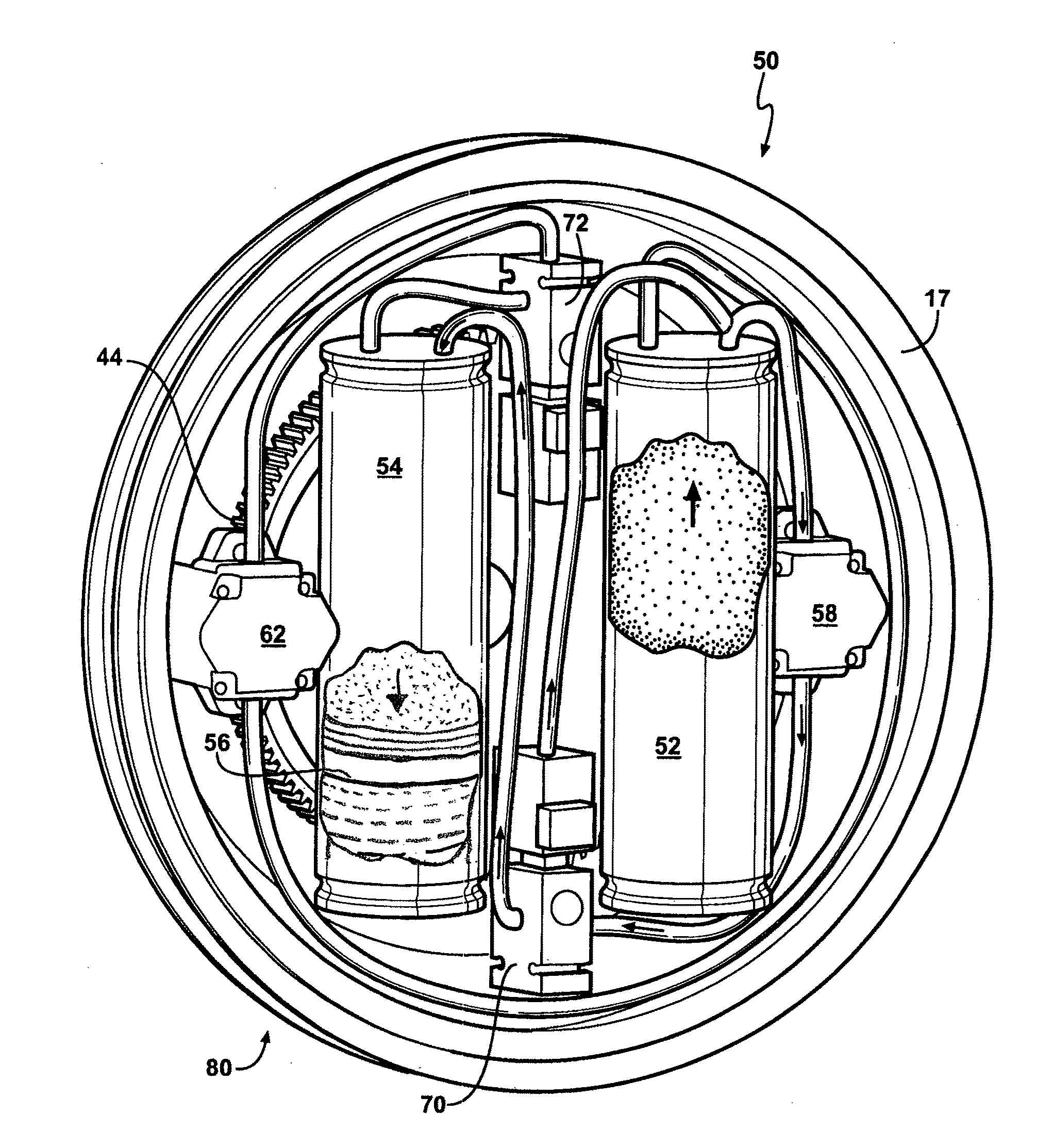 Hydraulic regenerative braking for a vehicle