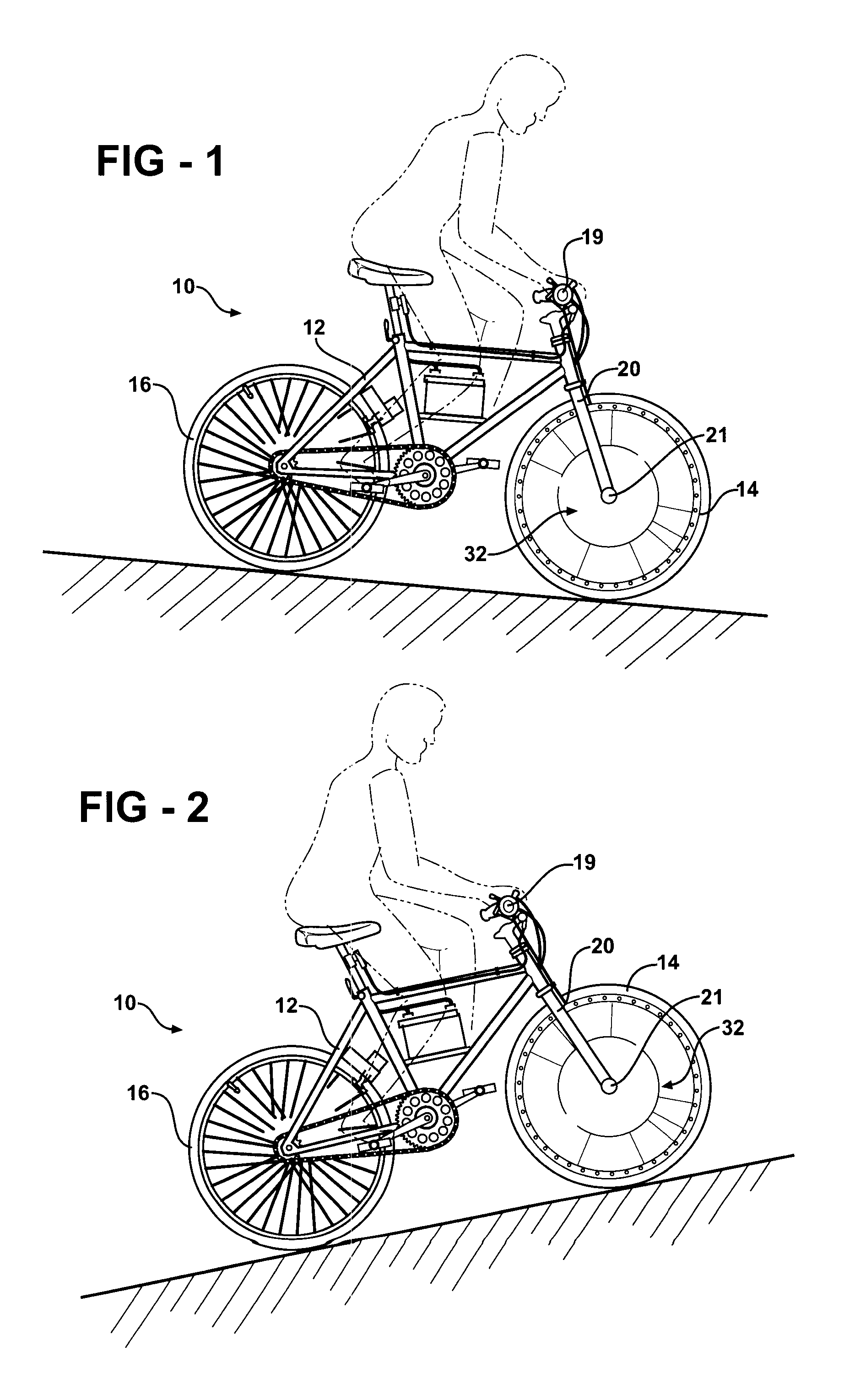 Hydraulic regenerative braking for a vehicle