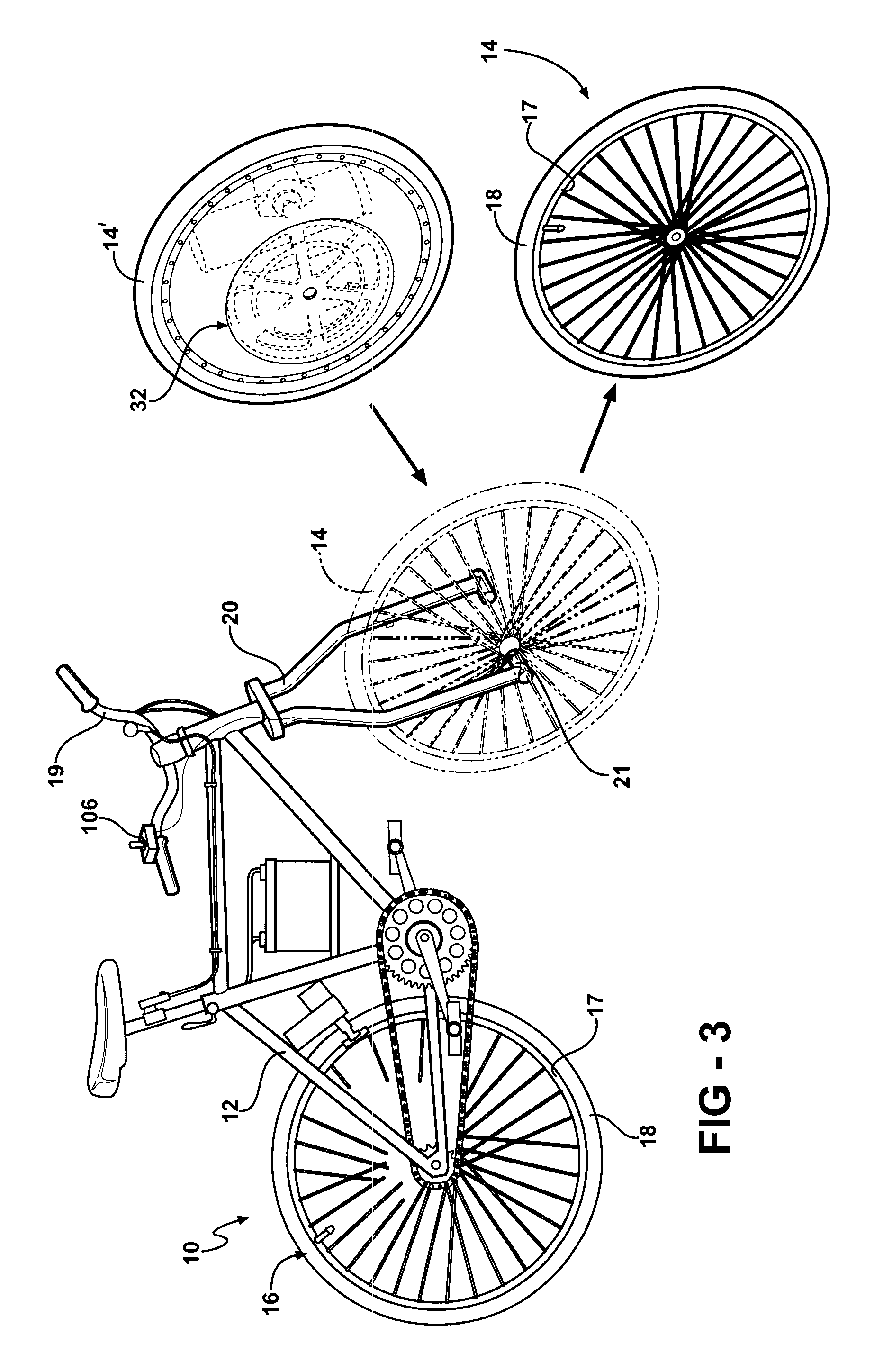 Hydraulic regenerative braking for a vehicle