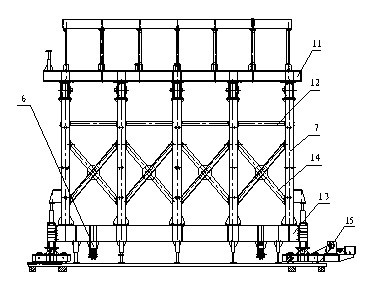 Continuous variable cross-section tunnel lining formwork trolley