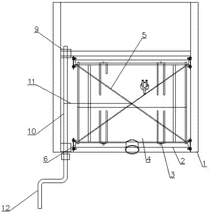 A passenger car fuel tank lifting assembly device