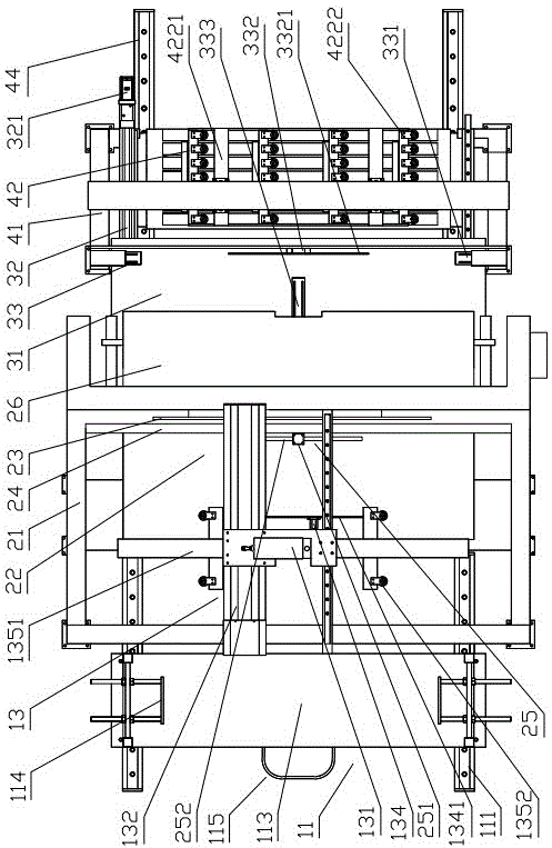 Automatic panel feeding, cutting, arranging and stacking device