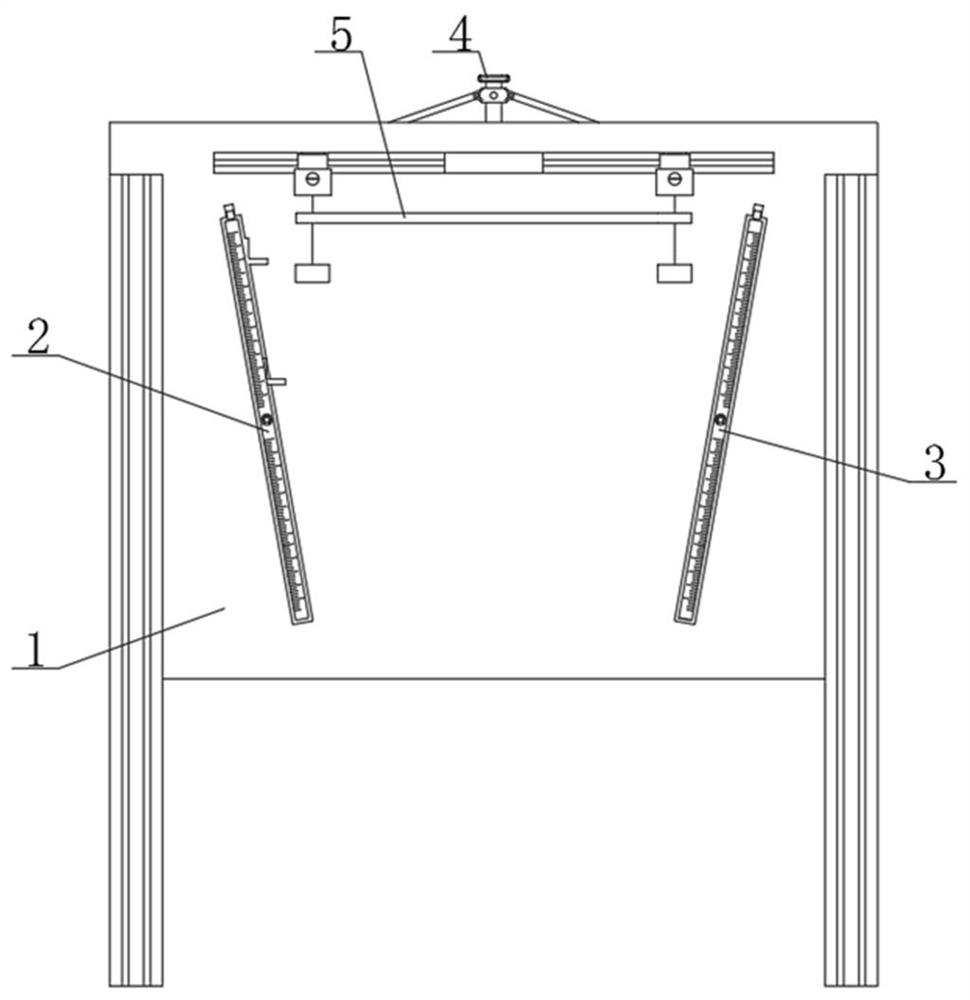 Quick mounting and fixing frame for exhibition board