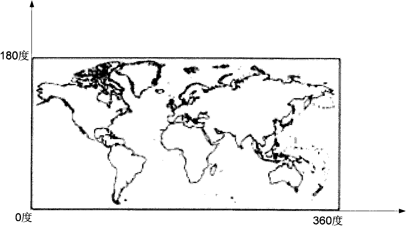 Data grading organization method based on longitude and latitude grid