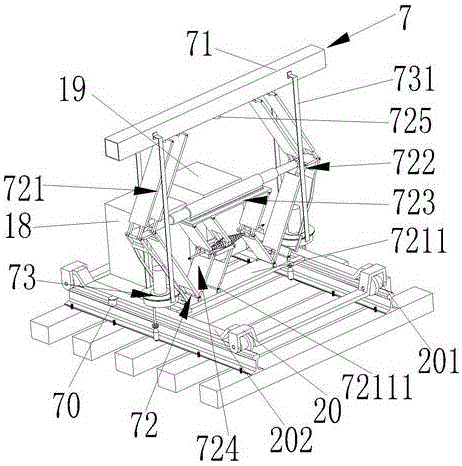 Mechanical-electrical-hydraulic integration sleeper replacement device