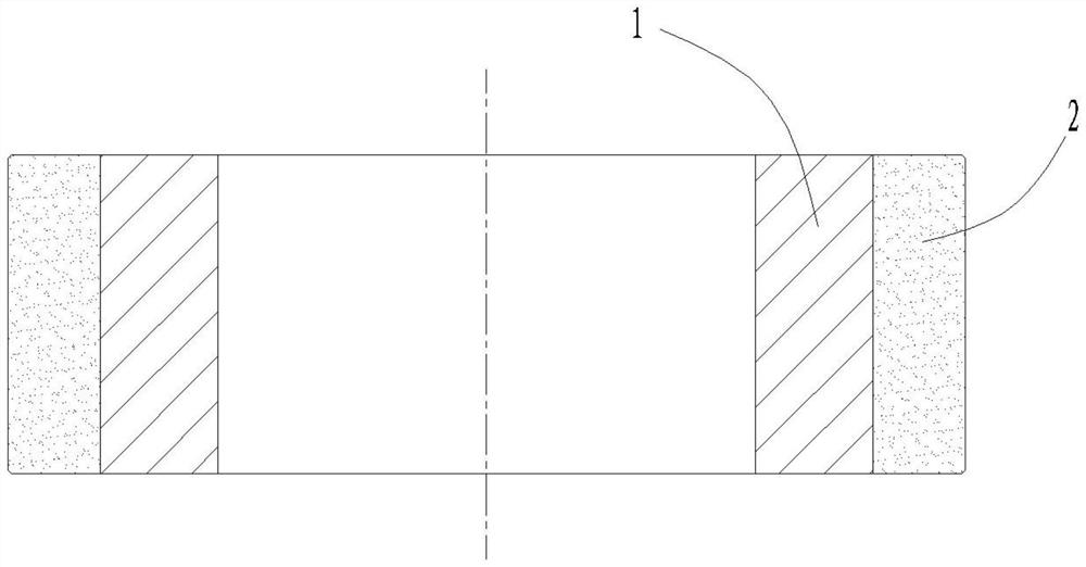 High-carbon high-vanadium powder high-speed steel composite roll collar and manufacturing method thereof