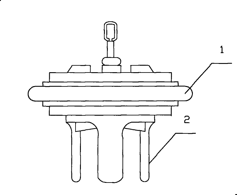 Assembled artificial heart biological valve treatment device for repeated replacement under minimally invasive surgery