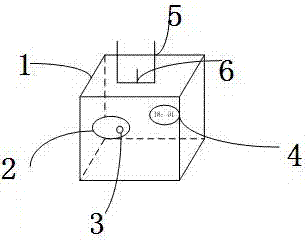 Computer case with storage box, clock and smoke alarm