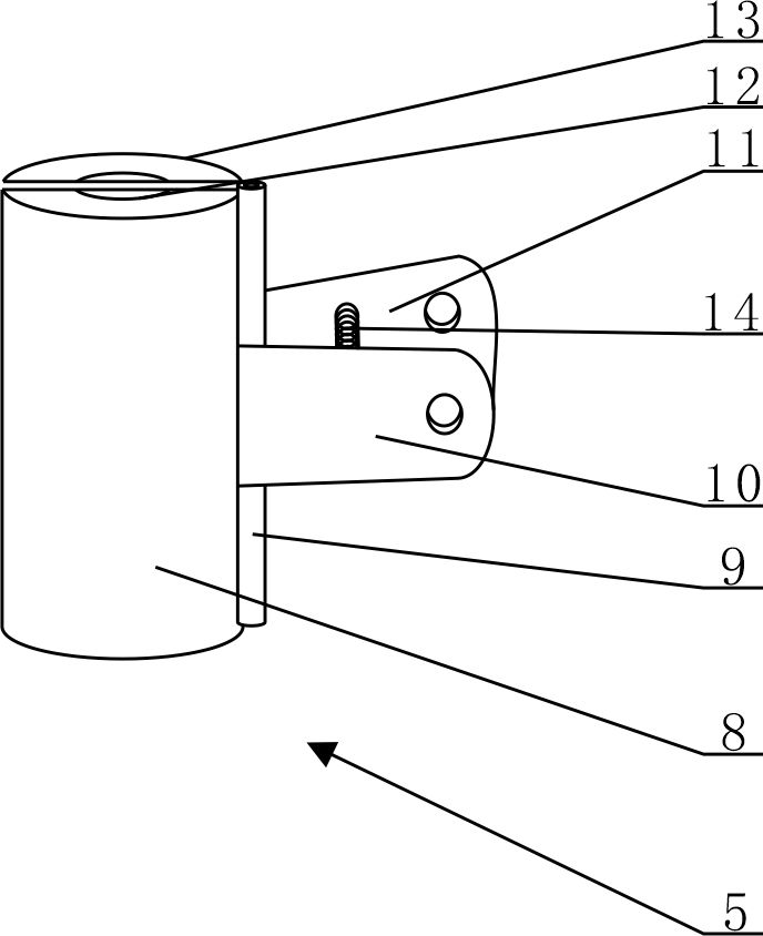 Special injection anti-shaking device for ambulance