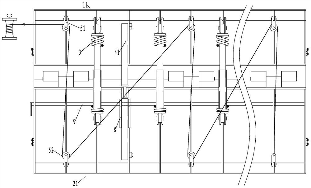 Retractable cast concrete box girder inner mold easy to disassemble and assemble