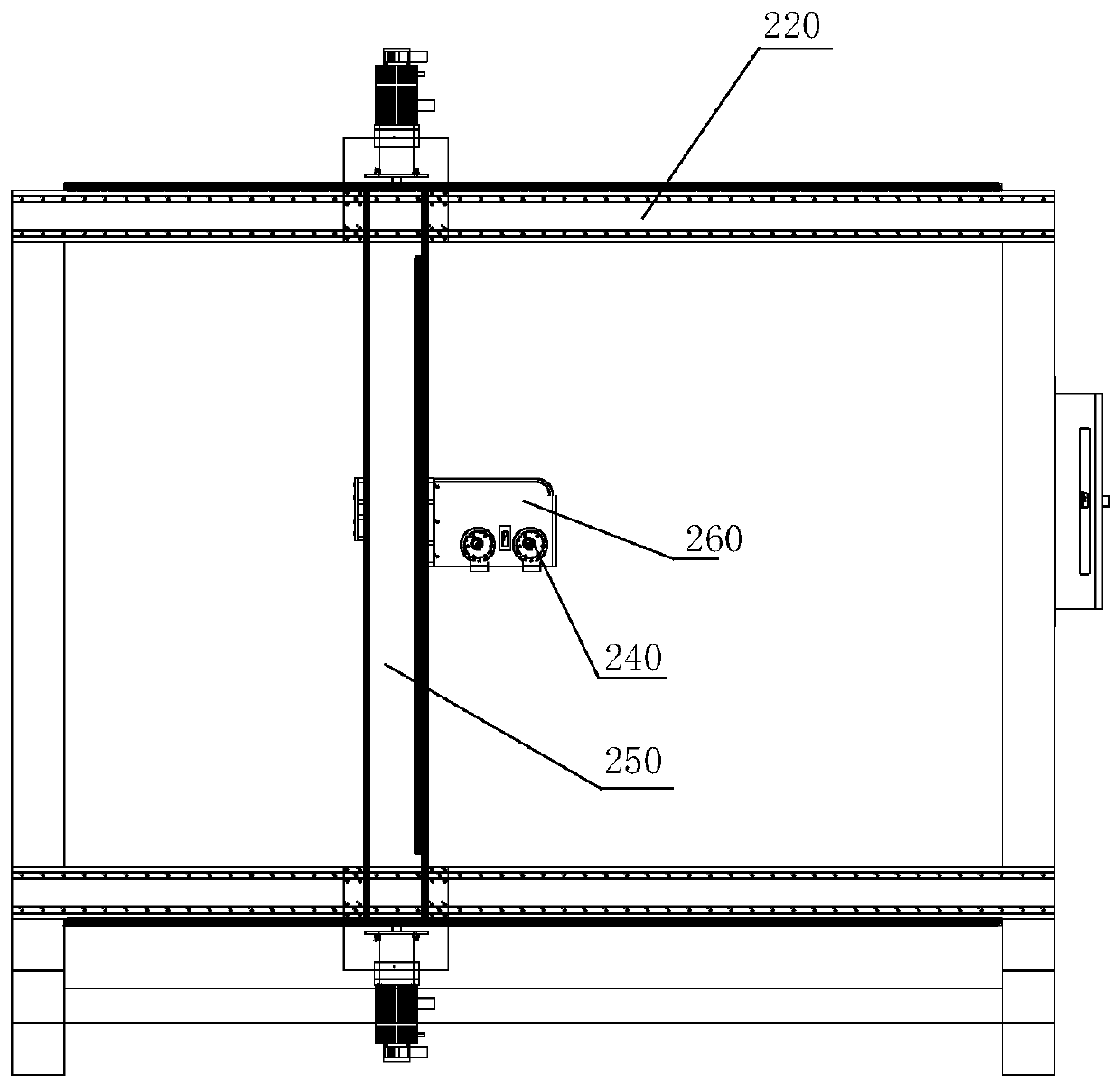 Heating radiator spraying production line