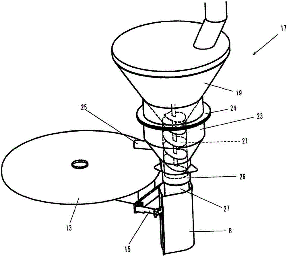 Packaged object filling device and method