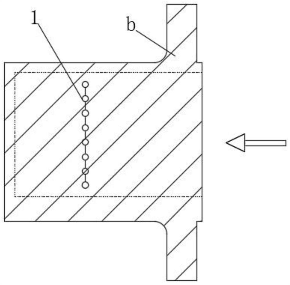 A kind of blank forging molding process of flange type universal joint sliding sleeve for vehicle