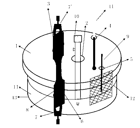 Electro-chemical corrosion simulator with in-situ loading