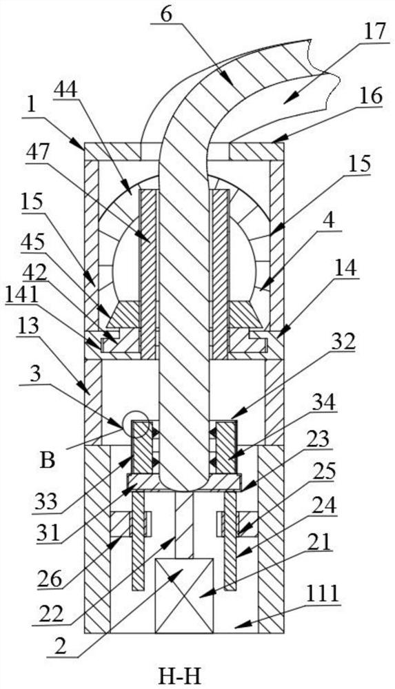 Clamping type transverse and longitudinal stripping interactive optical cable middle section stripping device