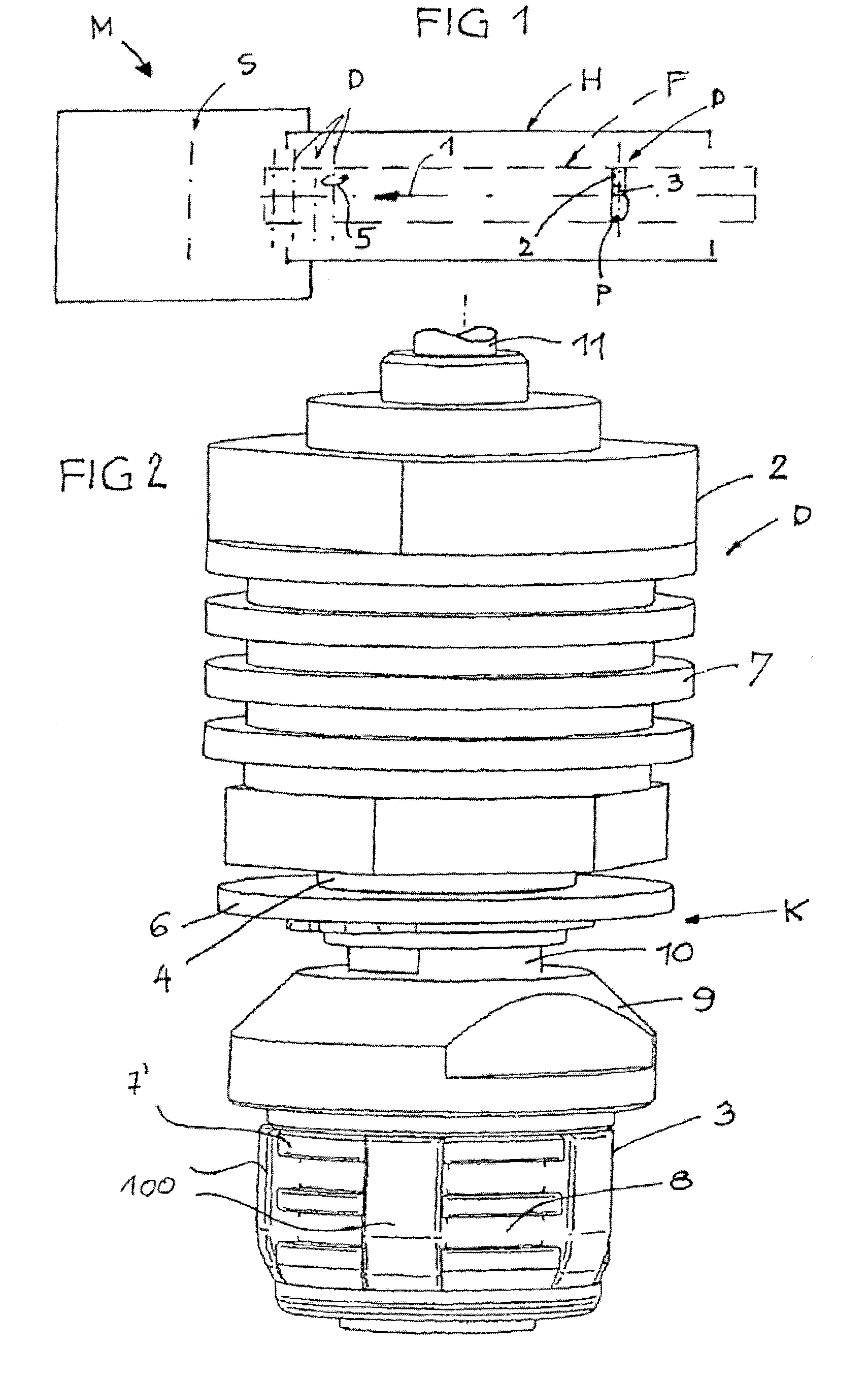 Blow molding machine for containers and mandrel holder