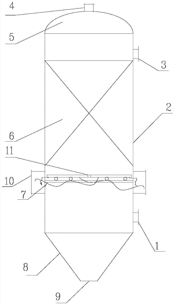 A Dry Packed Tower Capable of Quickly Unloading Packing