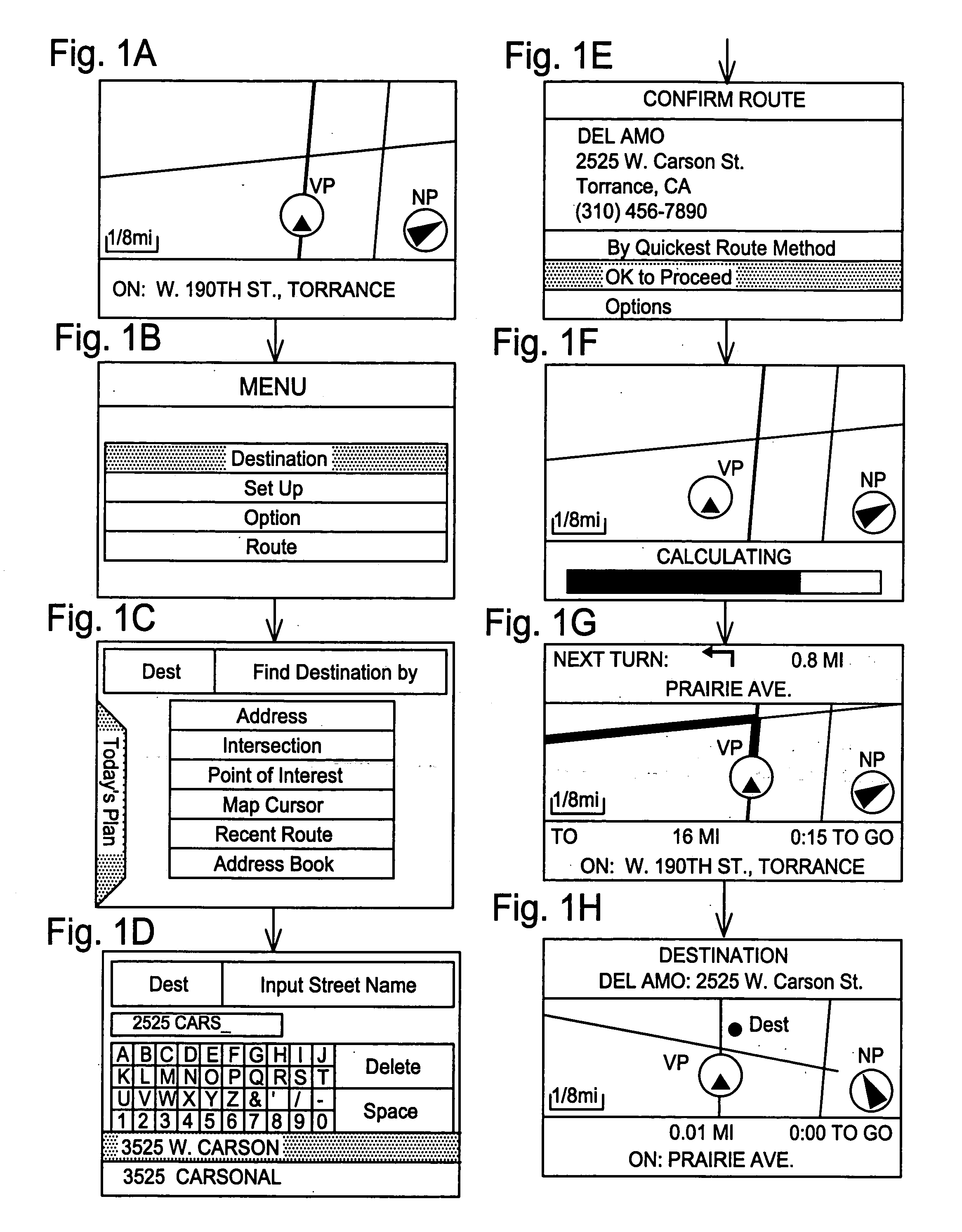 Method and apparatus for updating unfinished destinations specified in navigation system