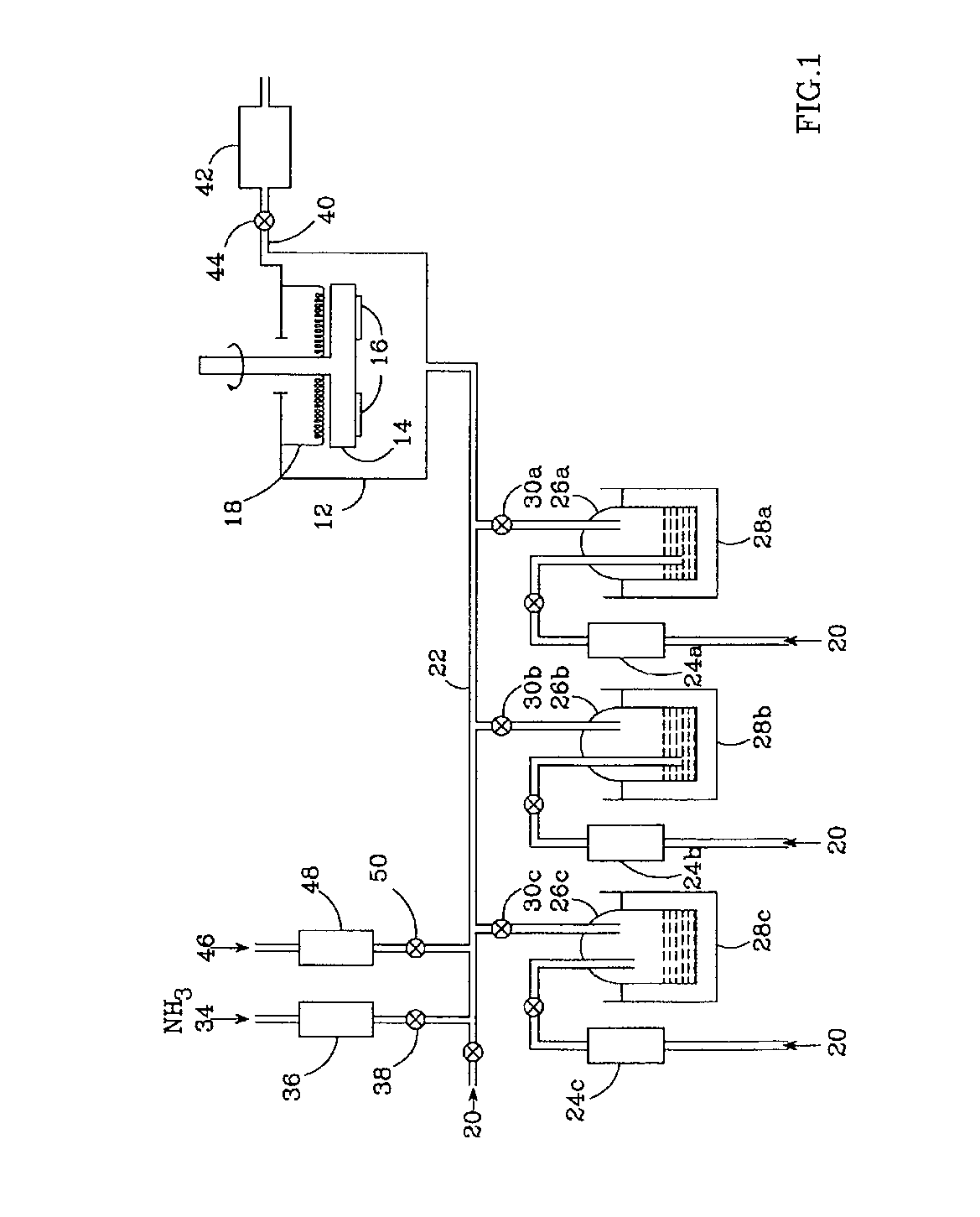 Apparatus for inverted multi-wafer MOCVD fabrication