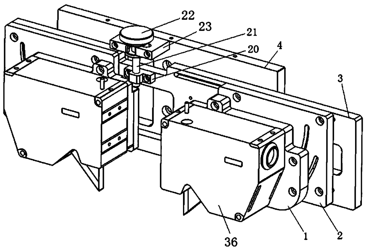 Positioning adjusting frame and laser detection device with same