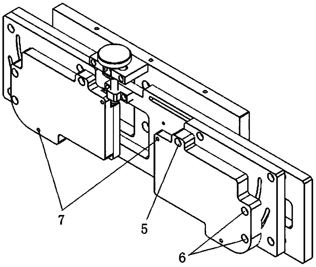 Positioning adjusting frame and laser detection device with same