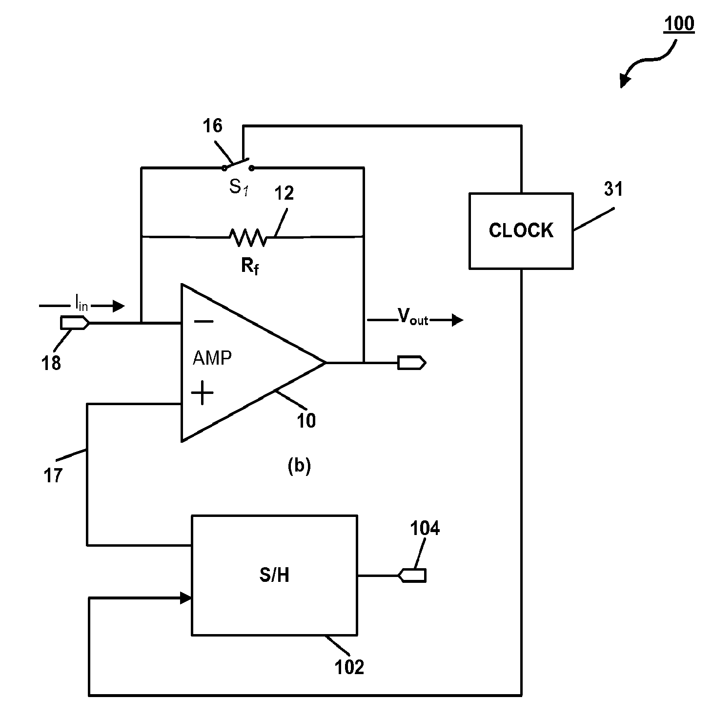 Compensated patch-clamp amplifier for nanopore polynucleotide sequencing and other applications