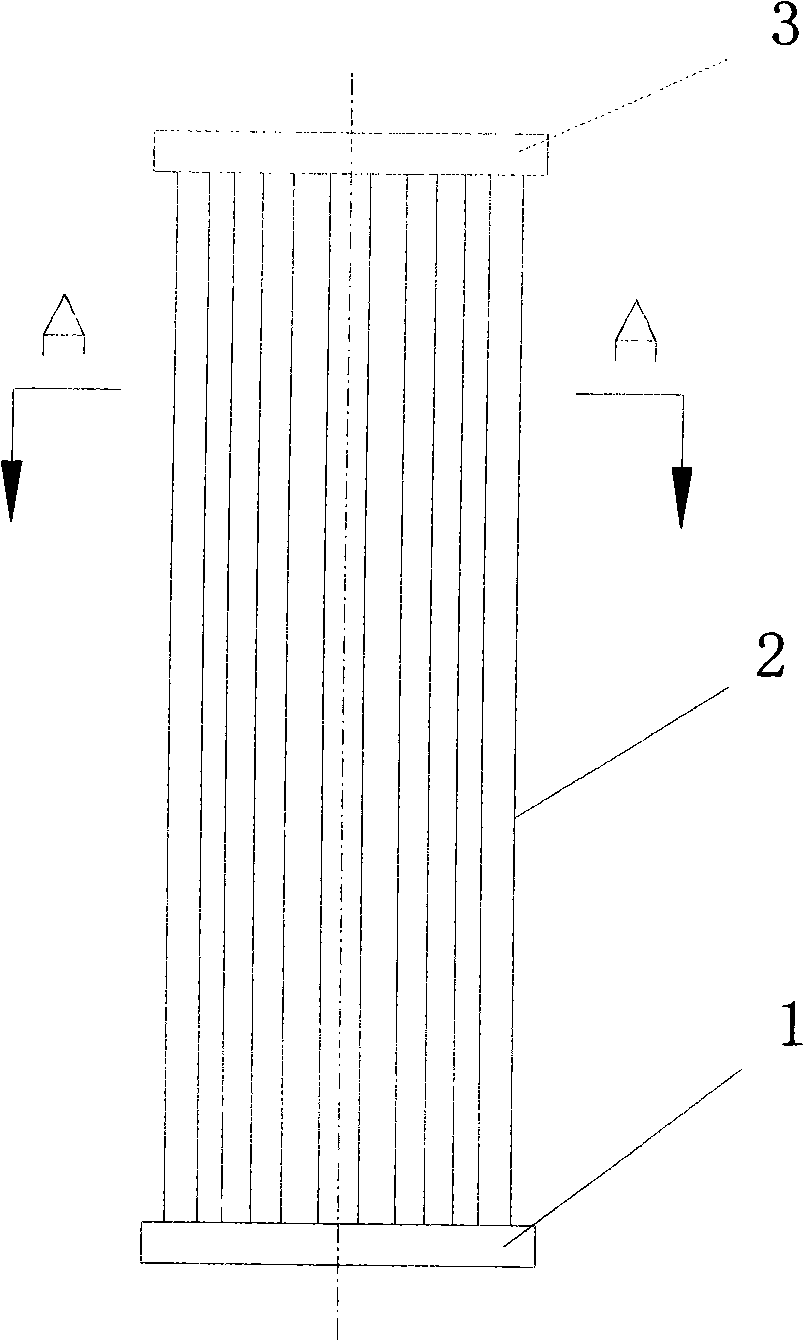 Downcomer having membrane type wall structure