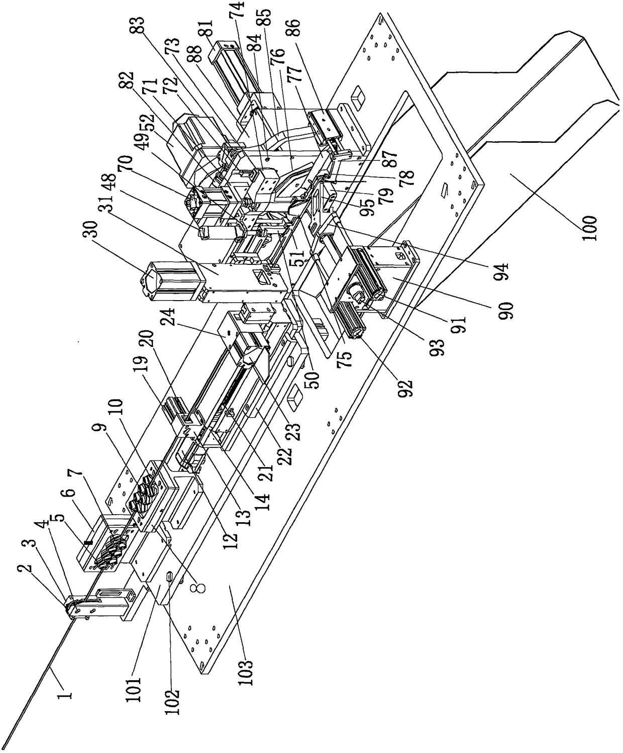 Winding forming machine for flat type copper wire